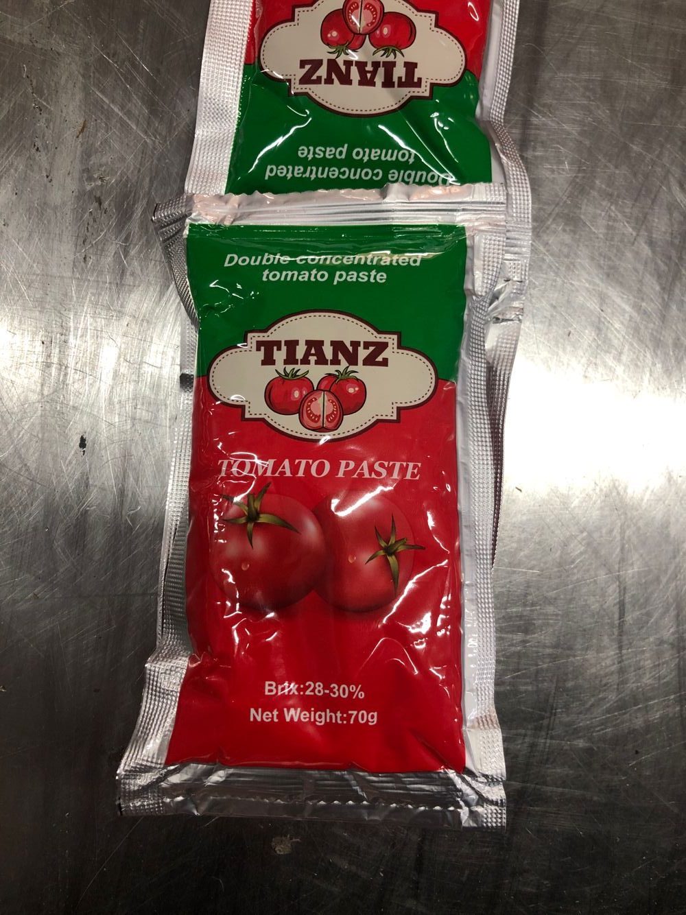 番茄酱 70gx100袋装 - 平袋 - tomatopaste2-12