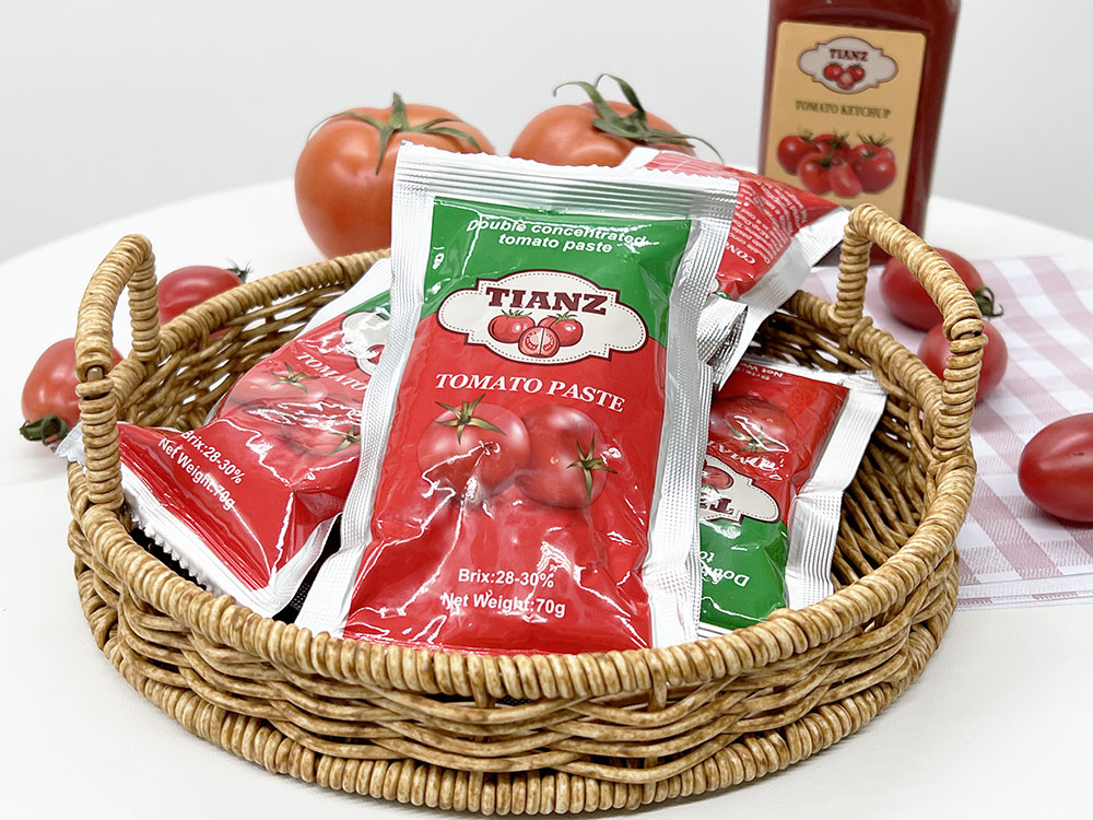 平袋装番茄酱 70g 浓度: 28%-30%